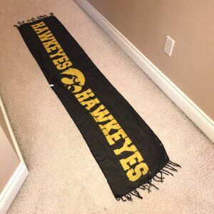 Iowa Hawkeyes Women's XL Scarf Sheer L78xW17" Logo NEW